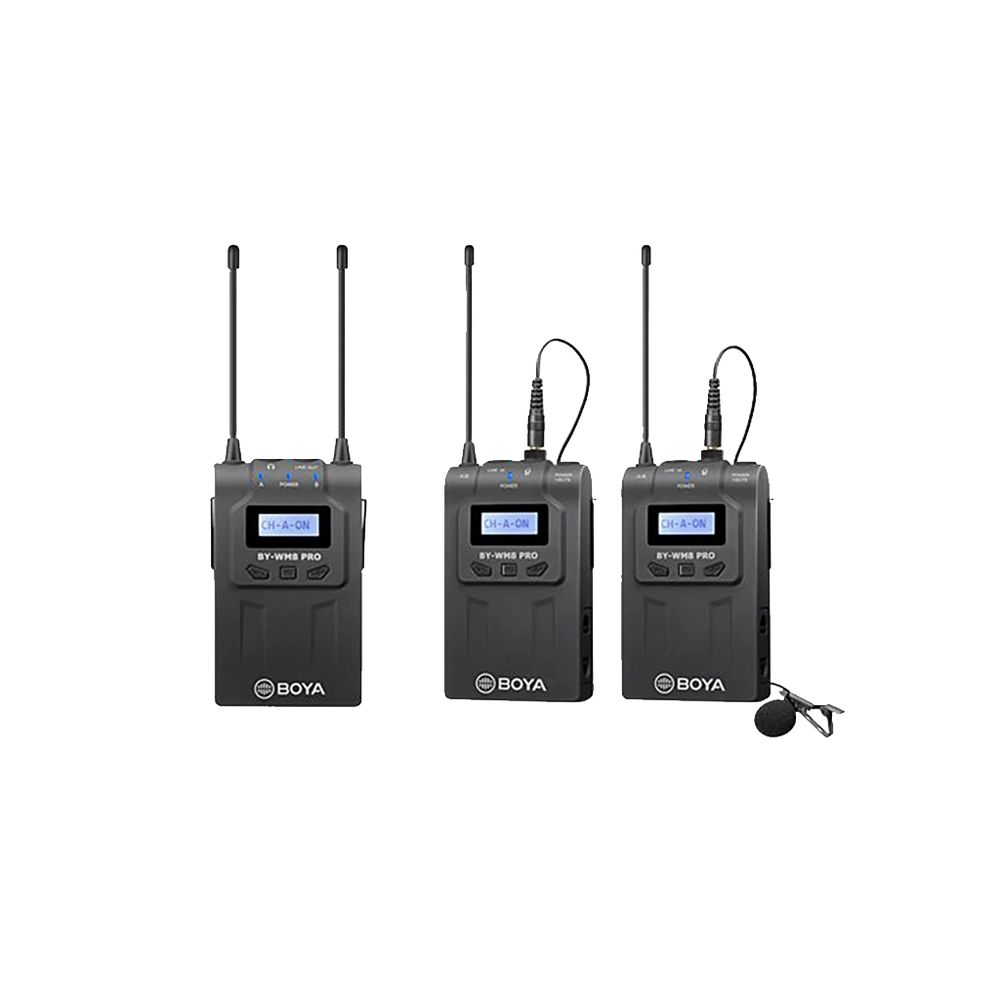 BOYA BY-WM8 Pro-K2 UHF Dual-Channel Wireless Lavalier System (used)