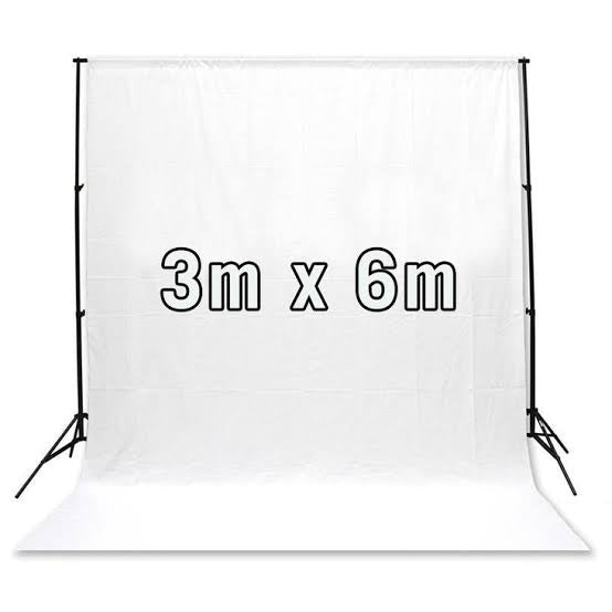 Professional 3mX6m photography
Backdrop white Screen