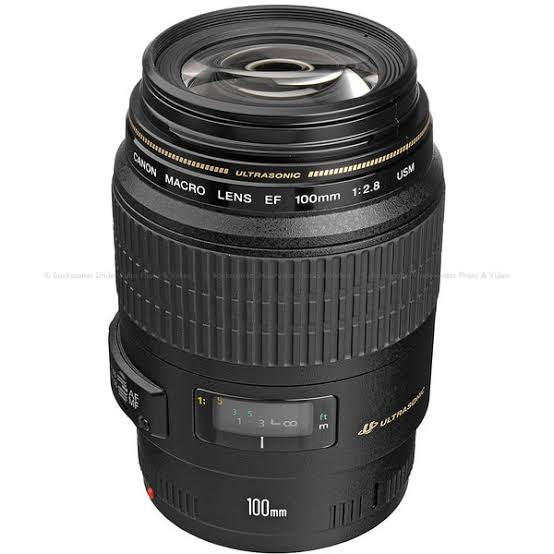 CANON EF 100MM F2.8 USM MACRO LENS (used)