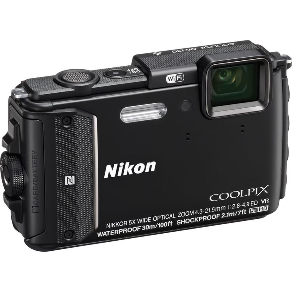 Nikon Coolpix AW130 Waterproof Digital Camera Black (used)