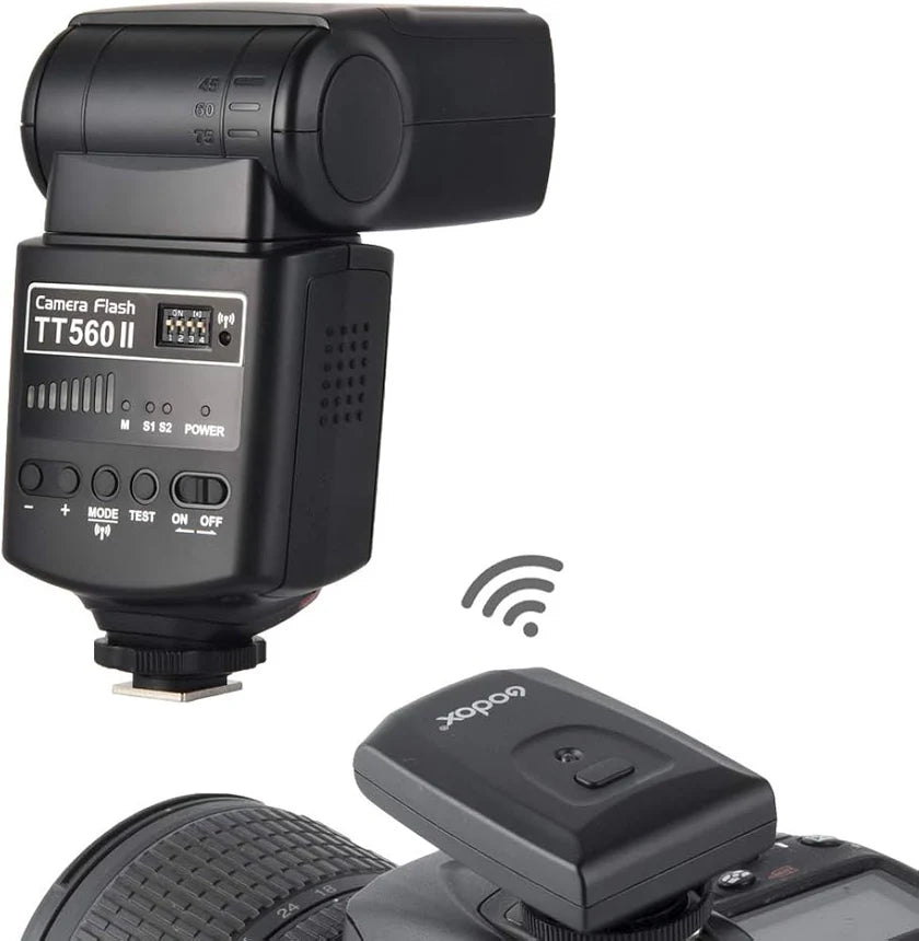Godox TT560II Camera Flash Speedlight + 433MHz RT-16 Flash Transmitter