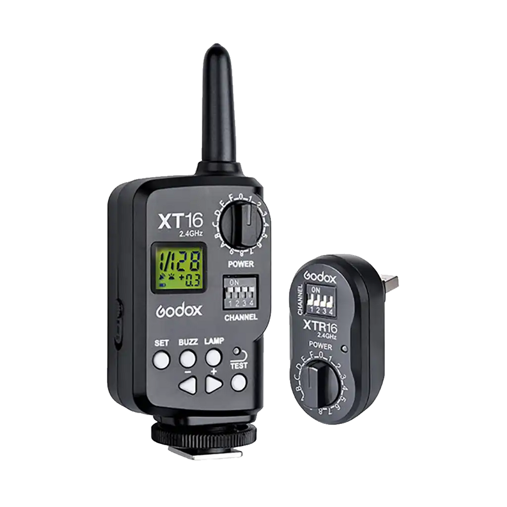 Godox XT-16 Wireless Power-Control Flash Trigger 2.4G (Transmitter and Receiver)