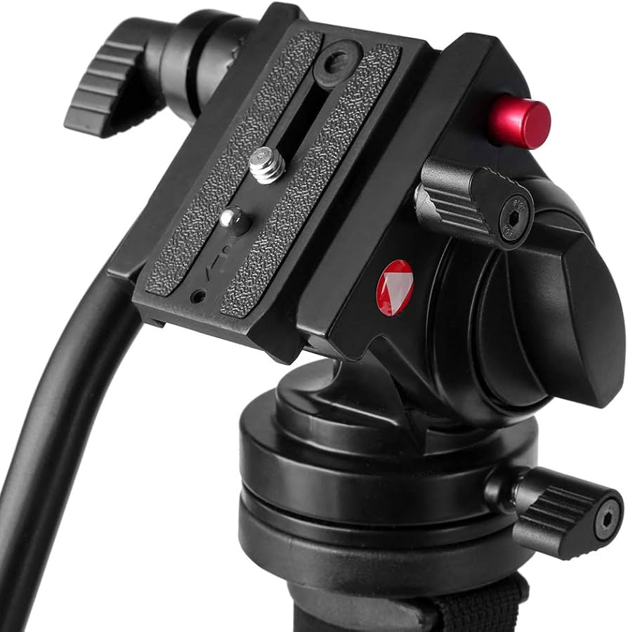 Kingjoy MP4008 Monopod Kit with KH-6750 Video Tilter and Stand Spider - Aluminium Monopod Tripod Max. Height 166.5 cm / 30 kg Load / 1 kg Net Weight