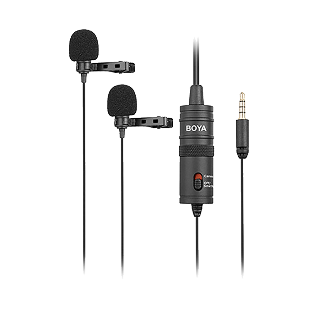BOYA BY-M1DM Dual Omnidirectional Lavalier Microphone