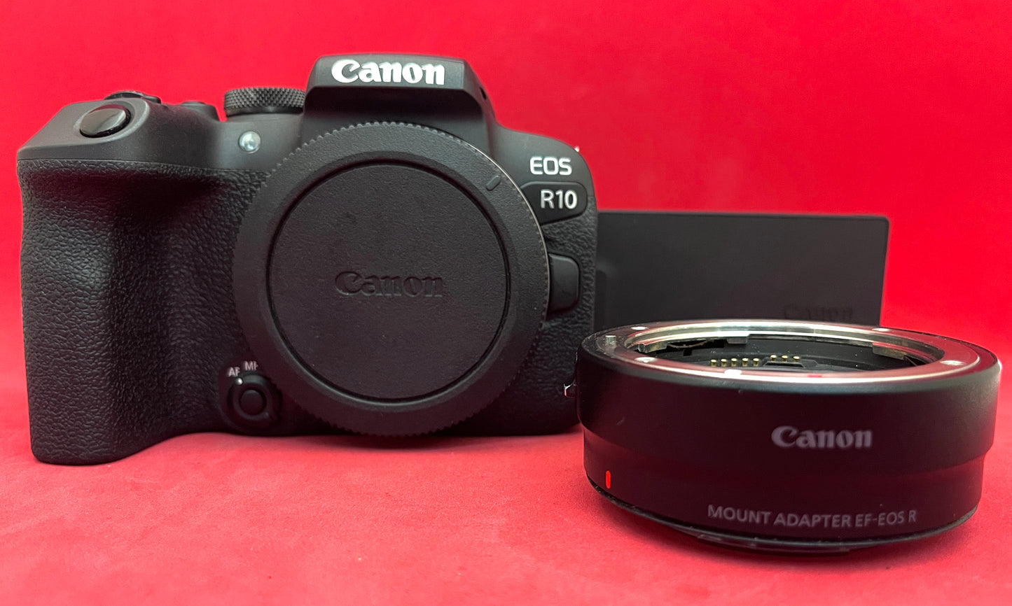 Canon EOS R10 Body + Mount Adapter EF-EOS R (used)