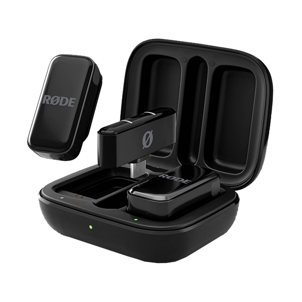 Rode Wireless Micro 2-Person Ultracompact Wireless Microphone System with USB-C Connector (2.4 GHz, Black)