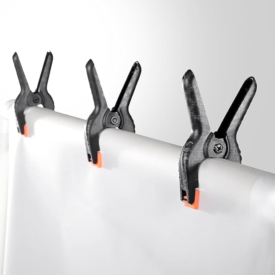 PVC Black and White Studio Backdrop 6x3 meter + full set of heavy duty backpdrop stand