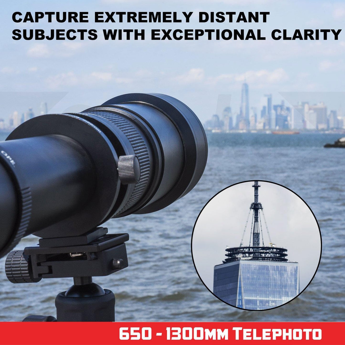 Kelda 650-1300mm F8.0-16 Ultra Telephoto Zoom Lens for Canon EF-Mount (used)