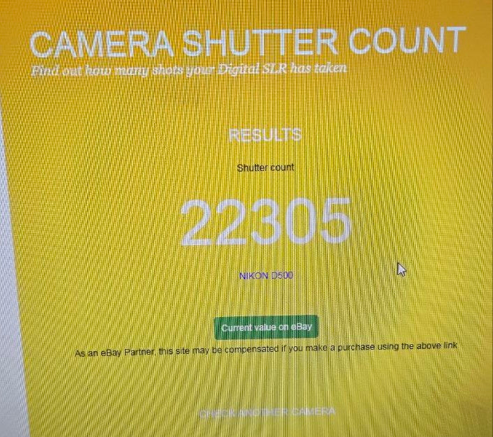 Nikon D500 DSLR Camera - Body Only (used)