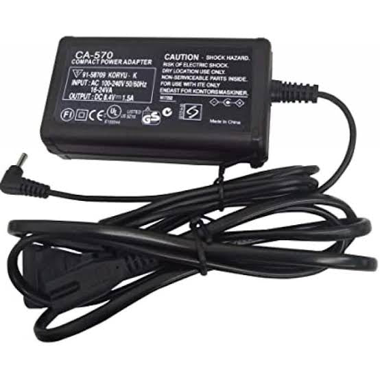 CA-570 AC Adapter Charger Compatible with Canon Camcorder