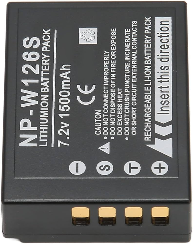 NP W126 Rechargeable Battery, 1500mAh Camera Replacement Battery For Fujifilm