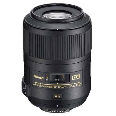 Nikon 85mm f/3.5 AF-S DX VR Micro Lens (used)