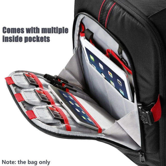 Neewer 2-in-1 Trolley Wheeled Camera Backpack Bag