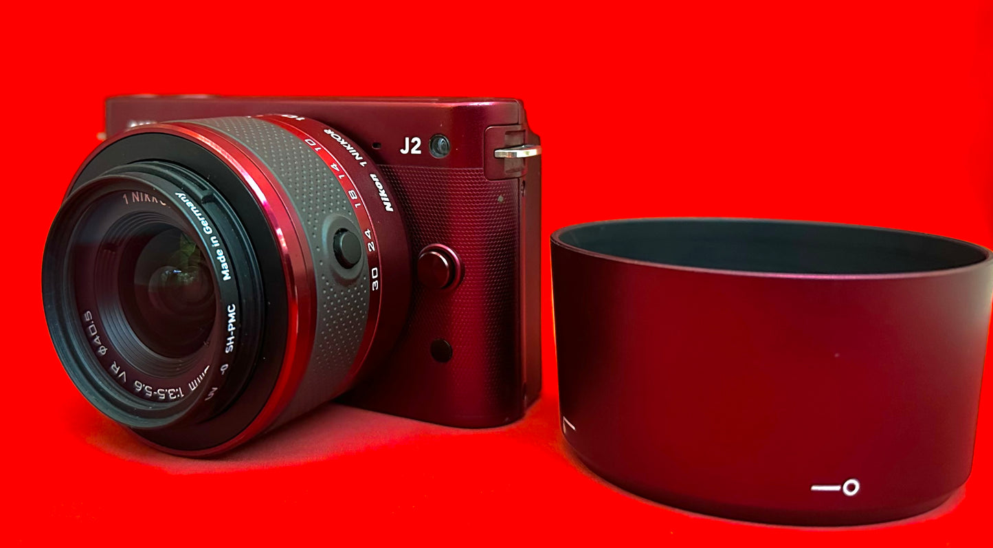 Nikon 1 J2 Mirrorless Digital Camera Red (Used)