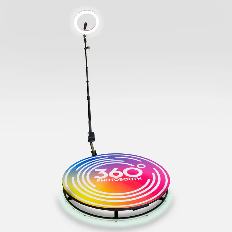 360 Photo Booth PRO – 115cm AUTOMATIC Metal Round Shape (360 camera booth, 360 video booth)
