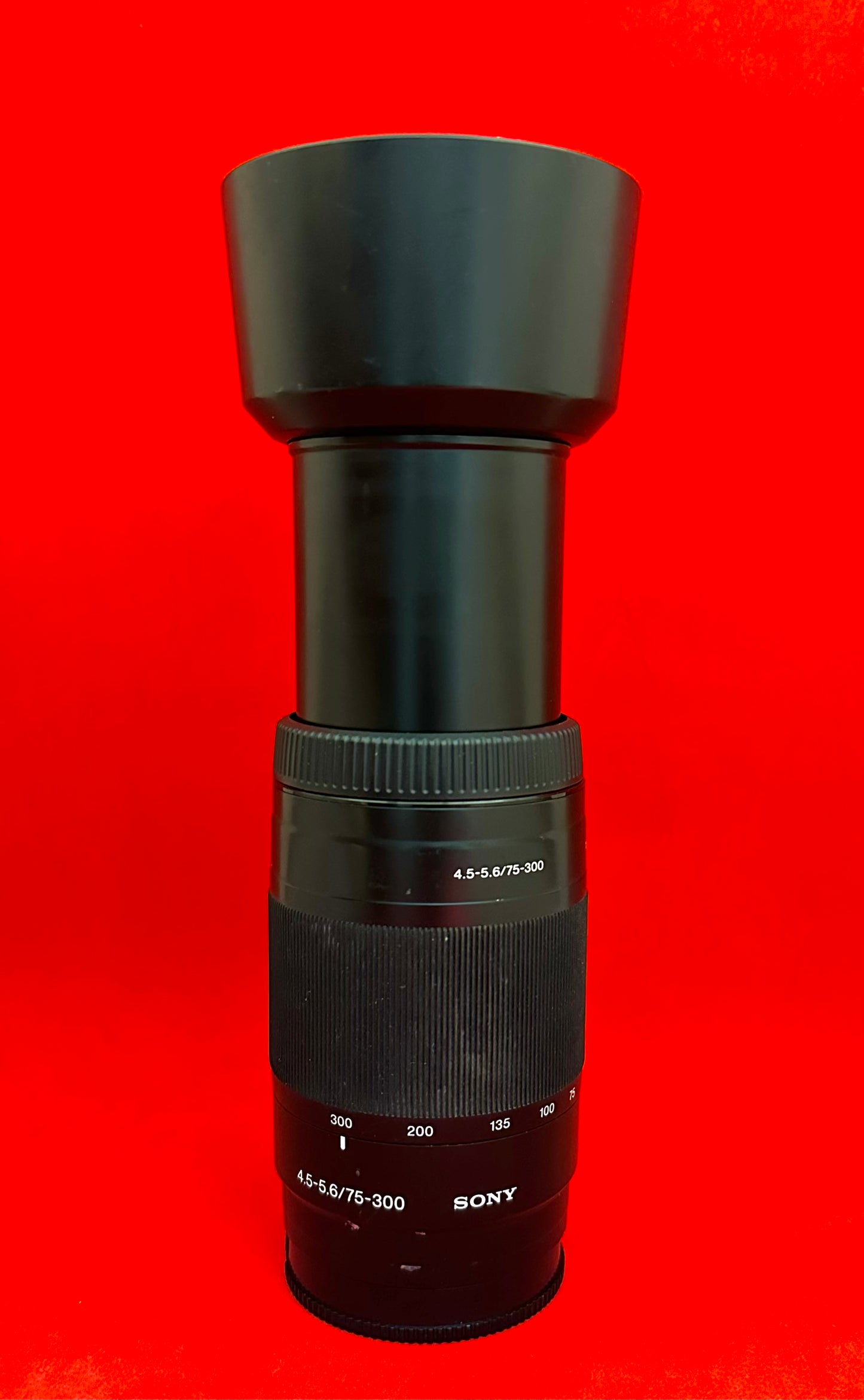 Sony 75-300mm f/4.5-5.6 Compact Super Telephoto Zoom Lens for Sony Alpha Digital SLR Camera (used)