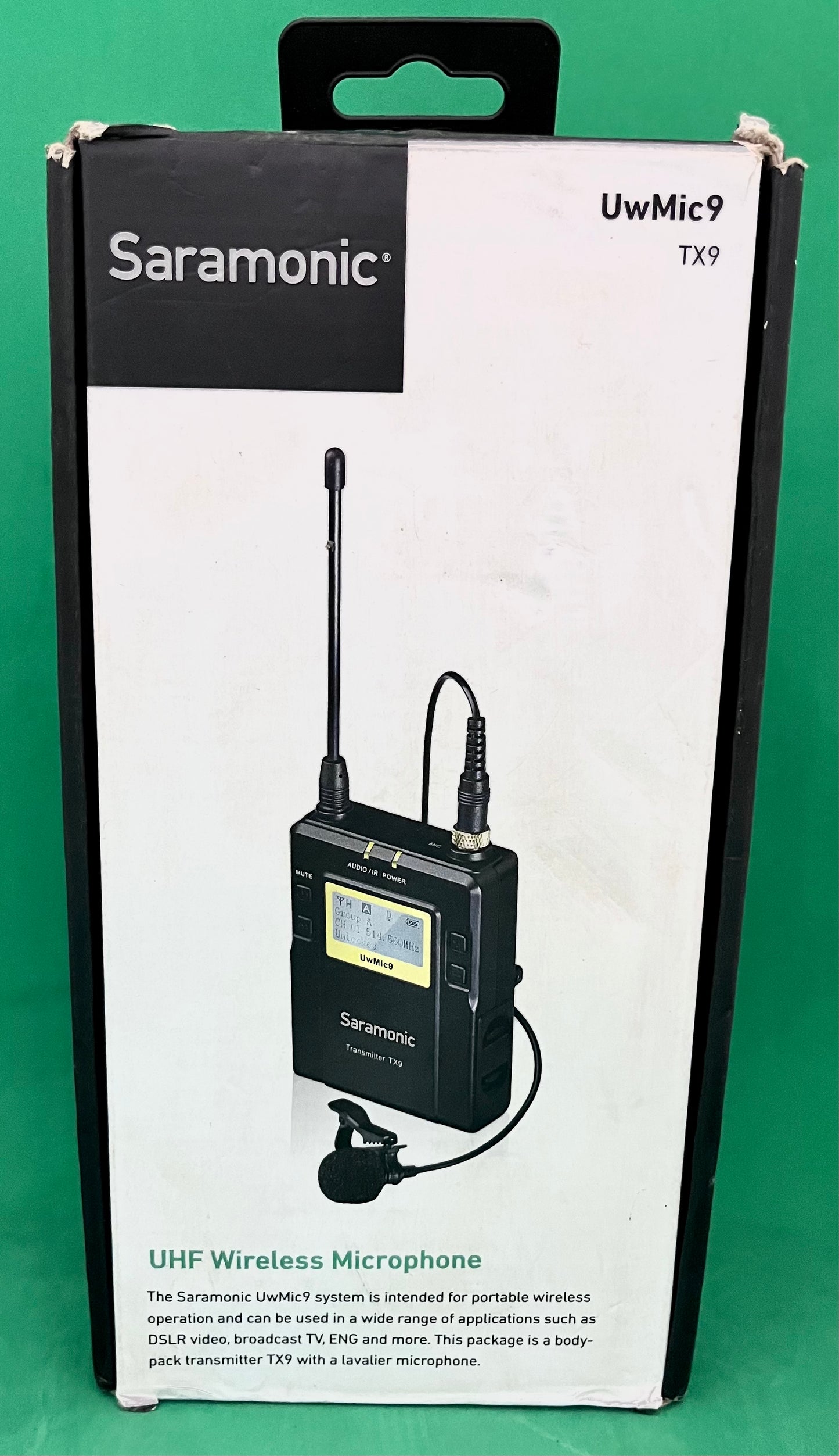 Saramonic UwMIC9 RX9+TX9 UHF Wireless Mic System, Dual-Channel Receiver (used)