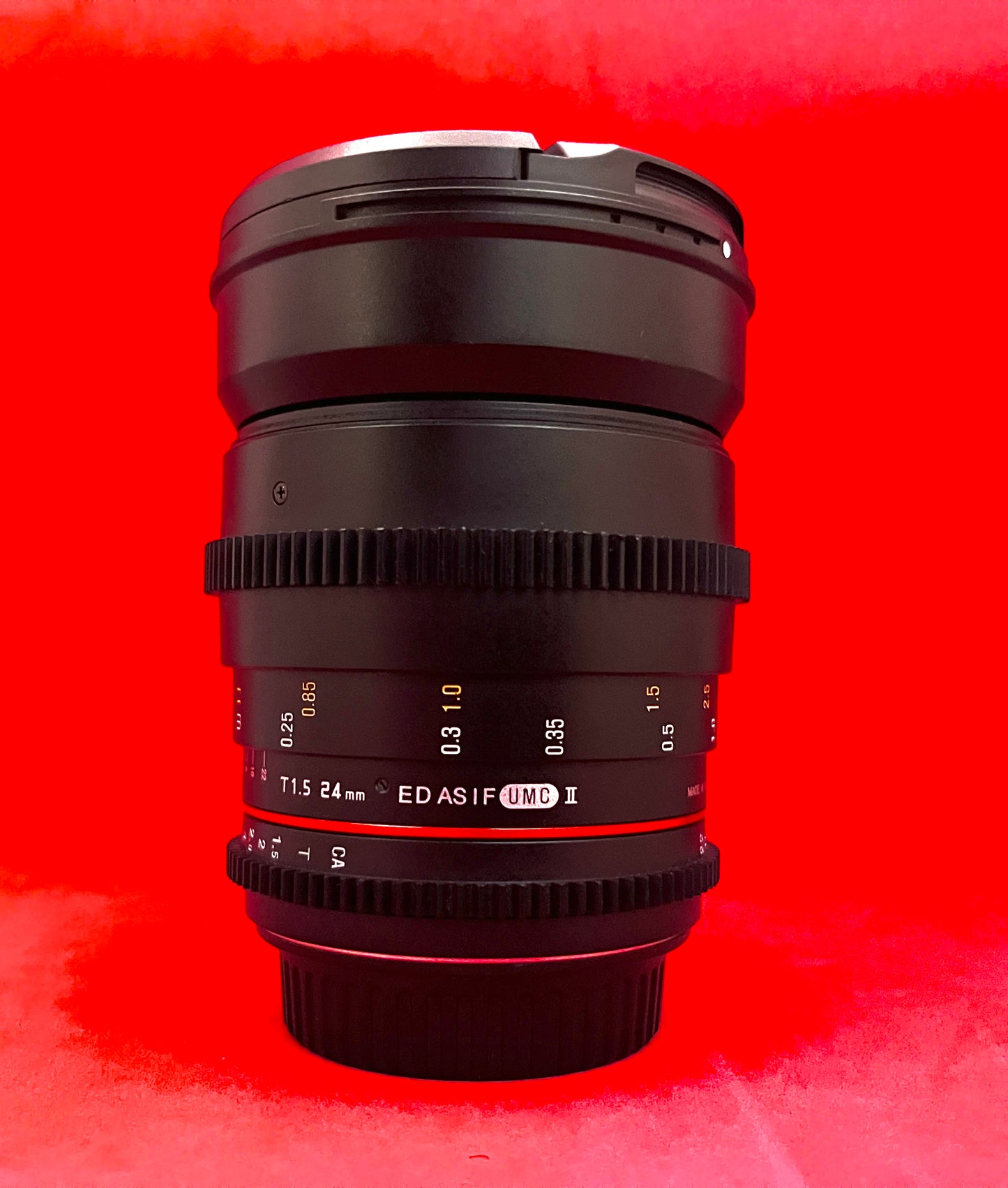 Samyang 24mm T1.5 VDSLR II Ed As If UMC Lens for Canon EF (used)