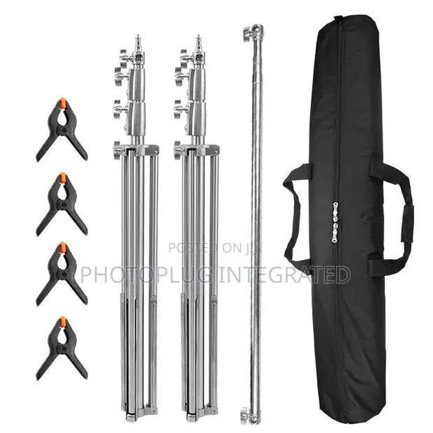 Stainless Steel Silver Backdrop Stand 9.5ftx10ft Photo Stand for Backdrop