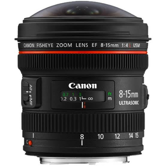 Canon EF 8-15mm f/4L USM Fisheye Zoom lens (Used)