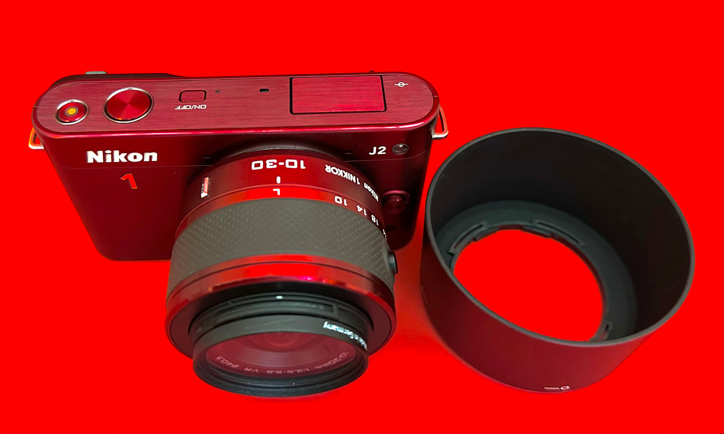 Nikon 1 J2 Mirrorless Digital Camera Red (Used)