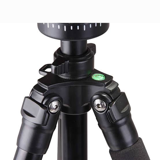 Kingjoy VT-1200 lightweight professional video tripod & VT-1510 fluid drag pan head-3 section, 61in, 4lbs