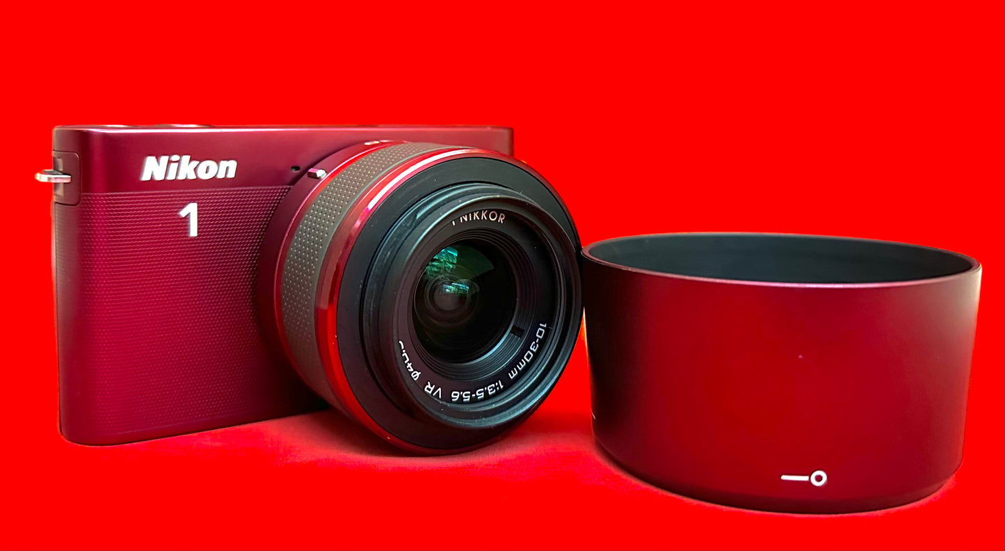 Nikon 1 J2 Mirrorless Digital Camera Red (Used)