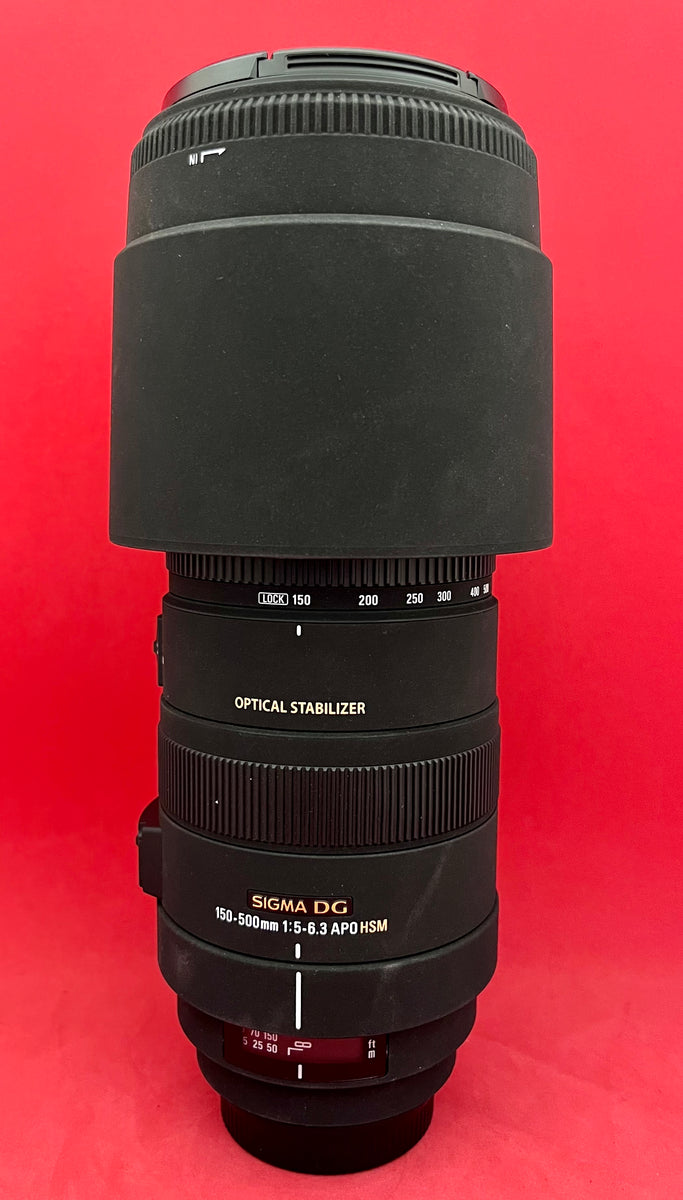 Sigma 150-500mm f/5-6.3 DG APO AF HSM OS Lense for CANON (USED