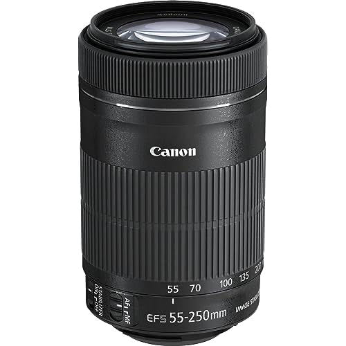 Canon EF-S 55-250mm f4-5.6 IS STM DSLR Camera Lens (used)