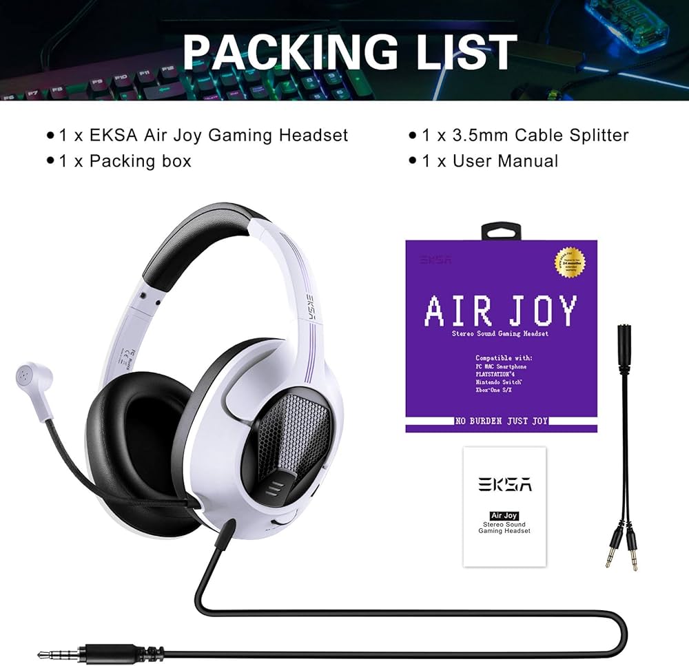 EKSA Air Joy
Gaming Headphones (white)