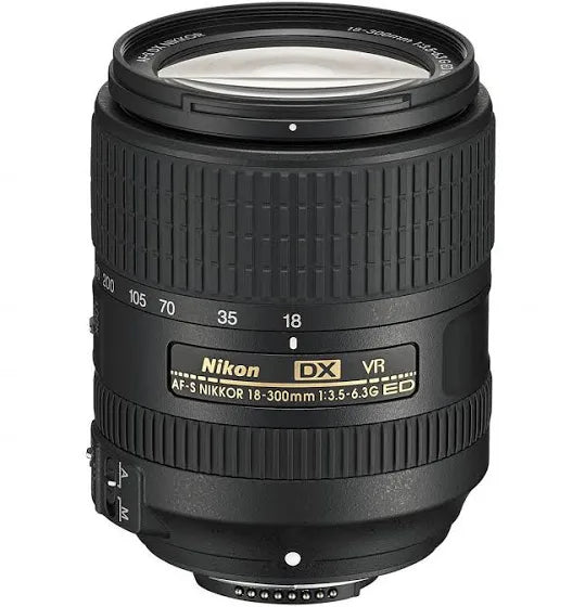 Nikon 18-300mm f/3.5-6.3G ED VR AF-S DX Nikkor Lens (used)