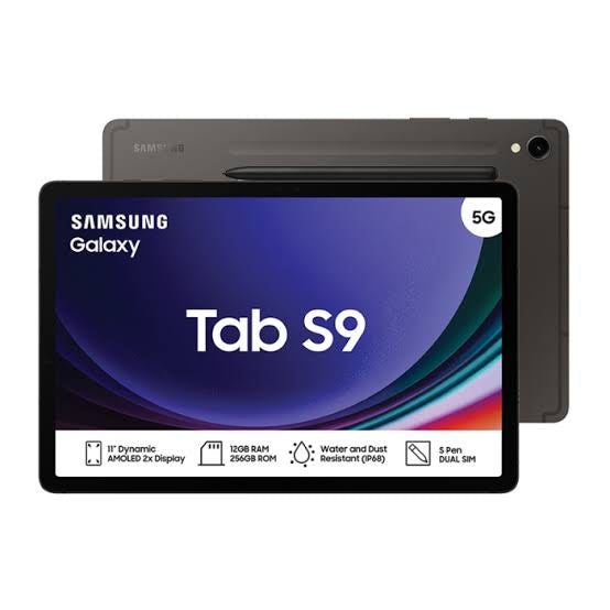 Samsung Galaxy Tab S9 5G 256GB Tablet + Samsung Galaxy keyboard (used)