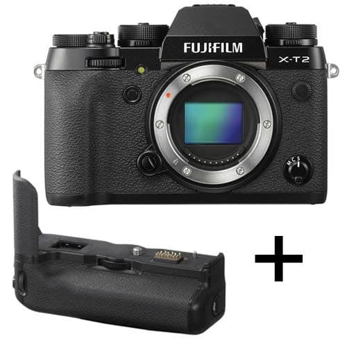 Fujifilm X-T2 body Mirrorless Digital camera + Fujifilm VPB-XT2 Vertical Battery Grip (used)