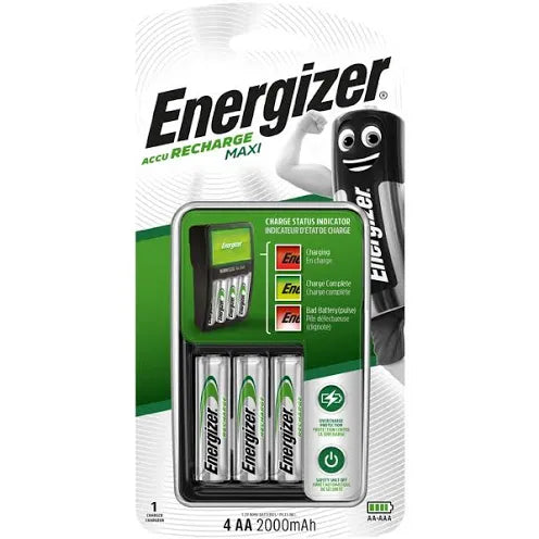 Energizer Maxi Charger + 4xAA Battery