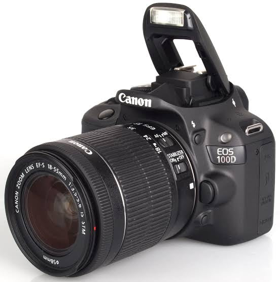 Canon EOS 100D Digital SLR Camera + 18-55mm lens (used)