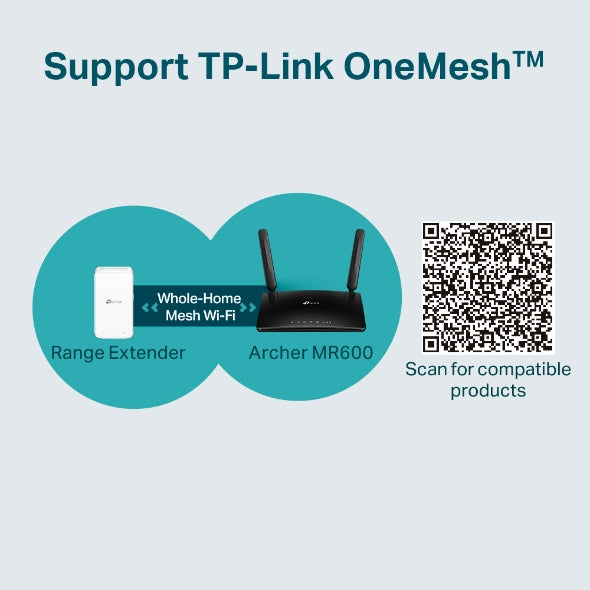 4G+ Cat6 AC1200 Archer MR600 Wireless Dual Band Gigabit Router