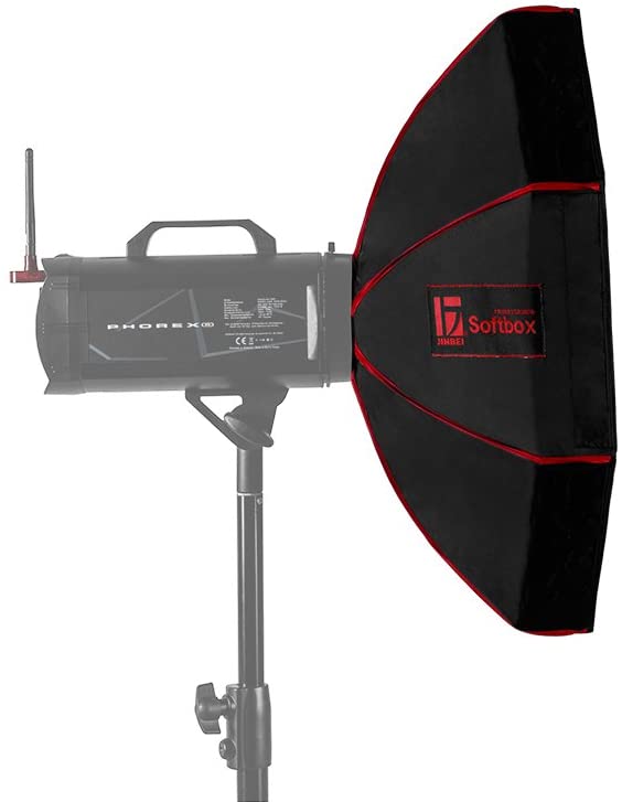 Jinbei Foldable BD 60 Beauty Dish Light Softbox 60 cm Silver For Portys and Studio Flash