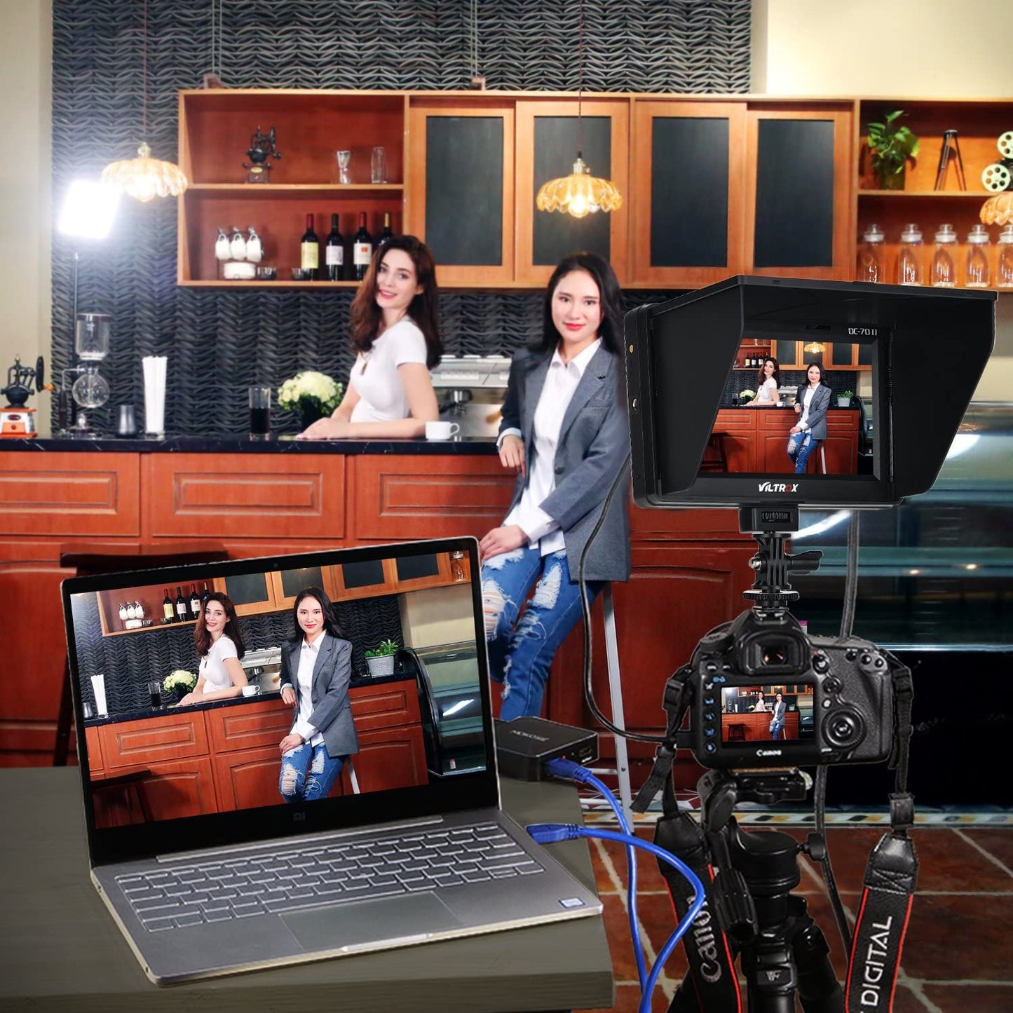 VILTORX¬ DC-70 II 7 Inch 4K Camera Monitor