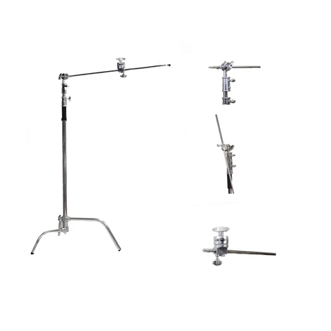 Silver heavy duty C-Stand
