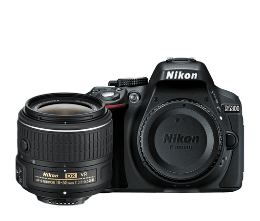 Nikon D5300 + 18-55mm lens (Used).