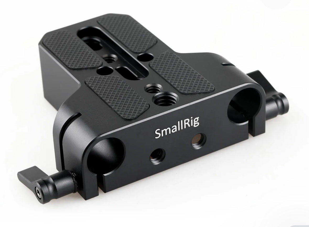 Baseplate with Dual 15mm Rod Clamp