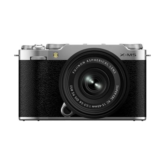 Fujifilm X-M5 Mirrorless Camera with XC 15-45mm f/3.5-5.6 Lens Silver (used)