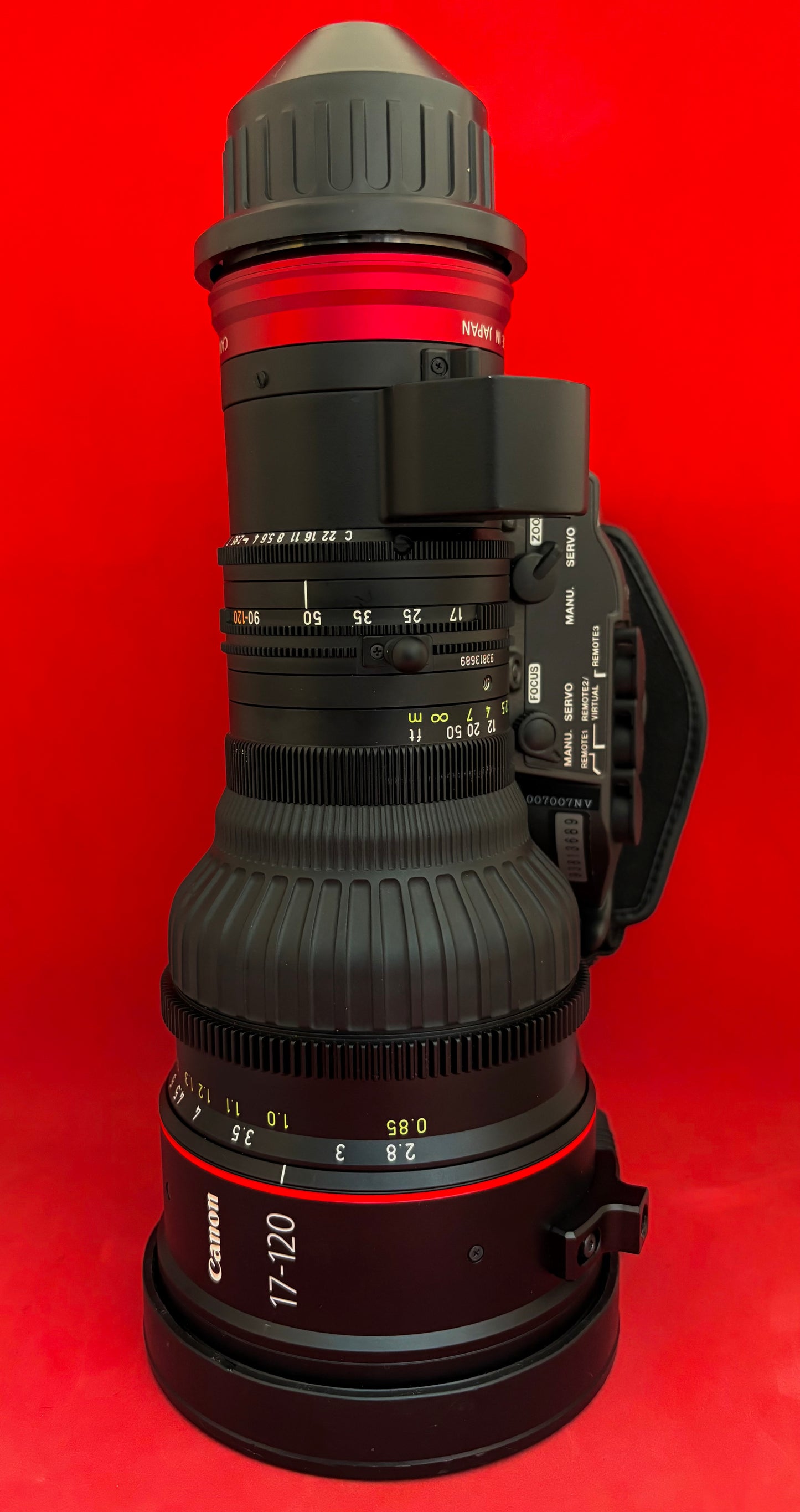 CANON CN7X17 KAS S CINE-SERVO 17-120MM T2.95 PL MOUNT (used)