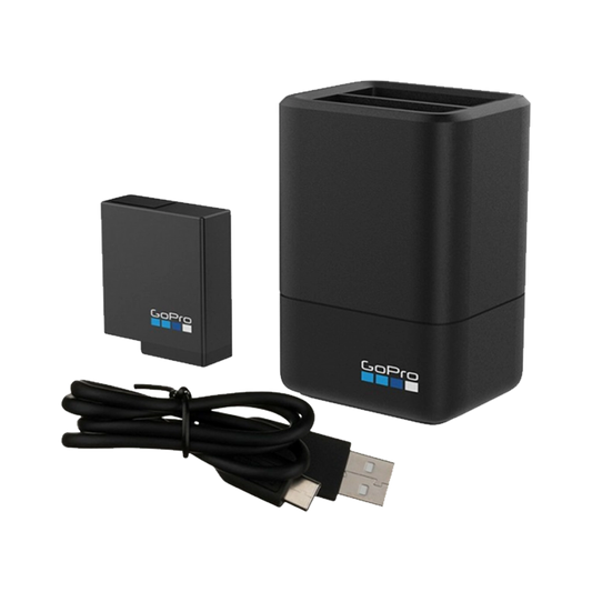 GoPro Dual Lithium-Ion Battery Charger with Battery for HERO6/5 Black