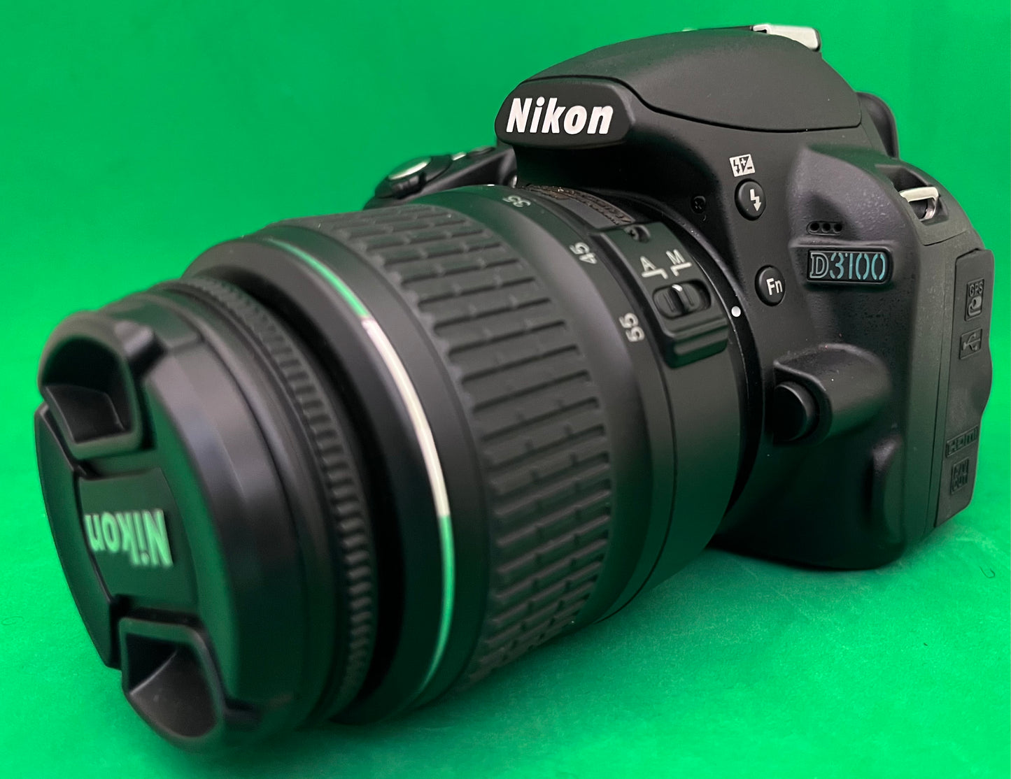 NIKON D3100 + 18-55mm lens DIGITAL SLR CAMERA ( used)