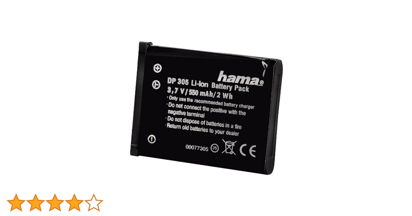 Hama Li-Ion Battery DP-305 Suitable For Olympus (Equivalent to LI40B)