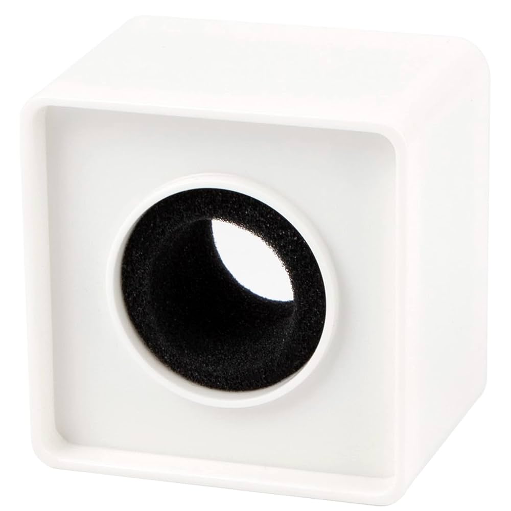 Cube logo holder for microphone in plastic material
