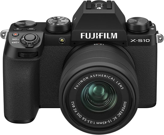Fujifilm X-S10 Camera + Fujifilm XC 15-45mm F3.5-5.6 OIS PZ Lens ( pre-owned)