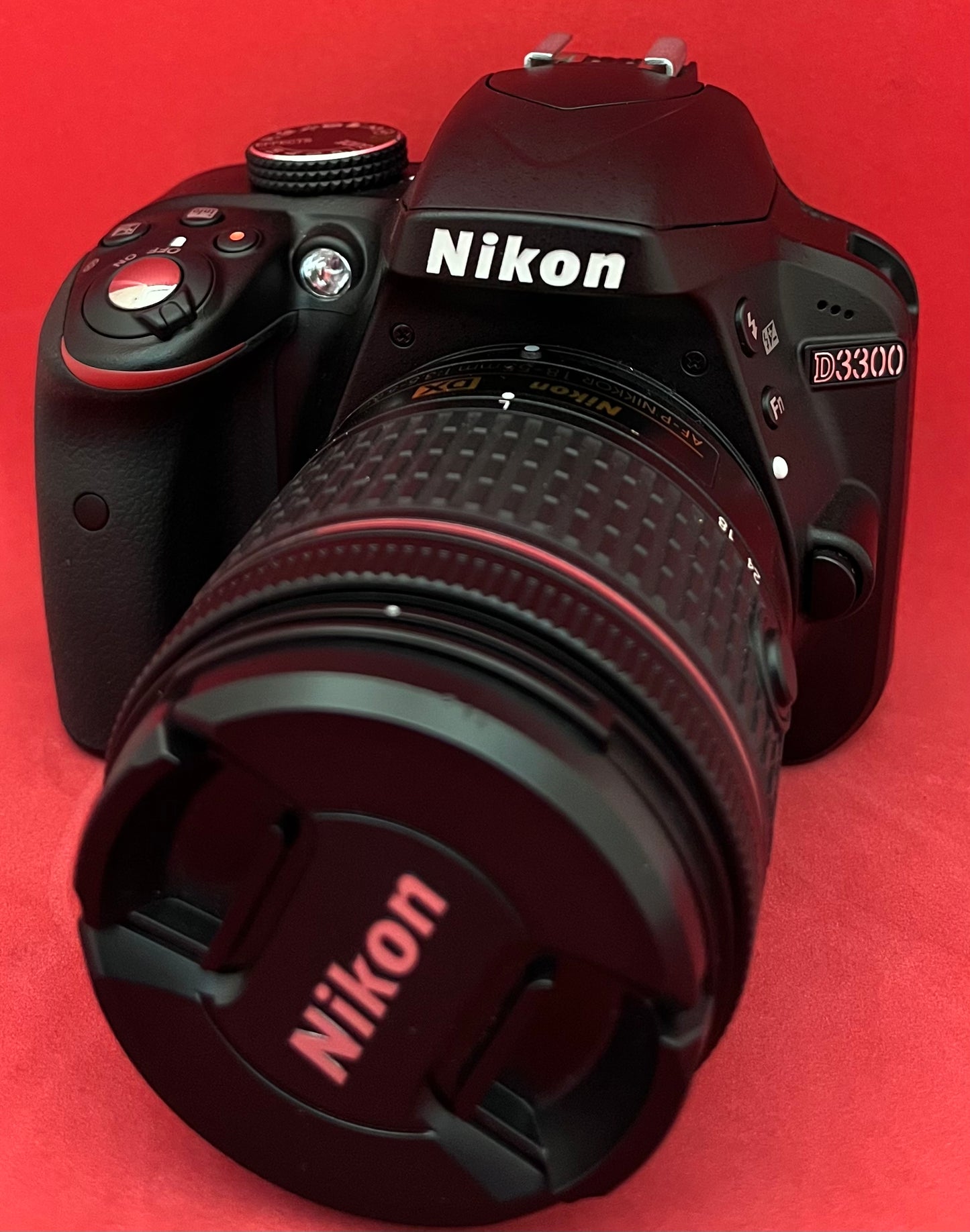 Nikon D3300 24.2 MP CMOS Digital SLR with Auto Focus-S DX Nikkor 18-55mm f/3.5-5.6G VR II Zoom Lens (used)
