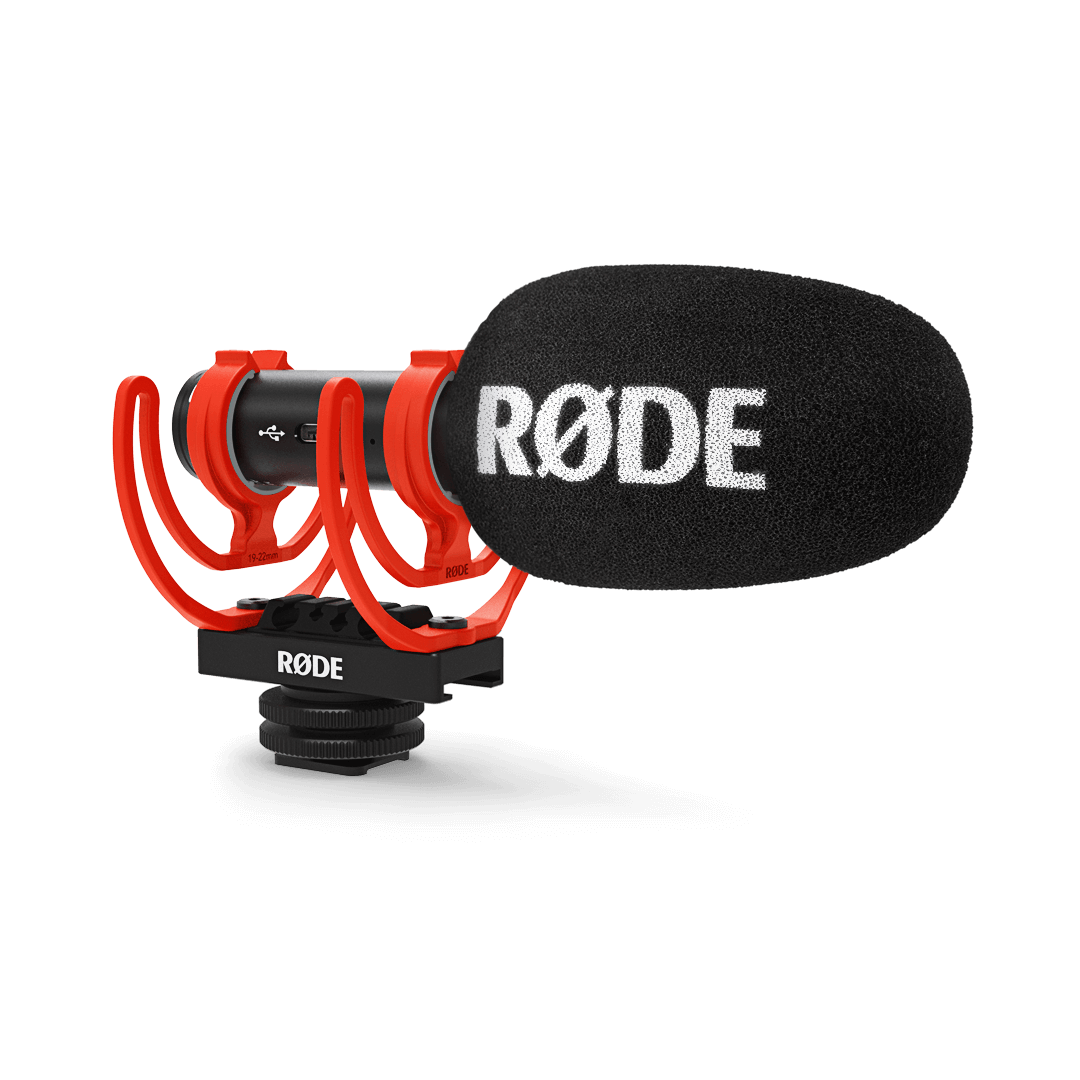 Rode VideoMic GO II-  Ultracompact Analog/USB Camera-Mount Shotgun Microphone